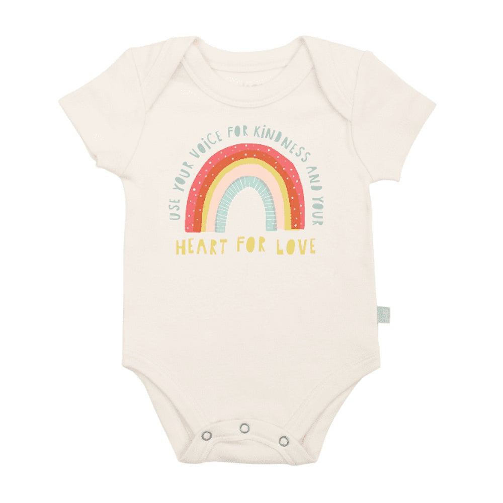 Finn + Emma Kindness Rainbow Bodysuit - 0-3 Months