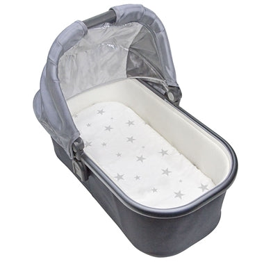 Kushies Organic Bassinet Sheet in Grey Star