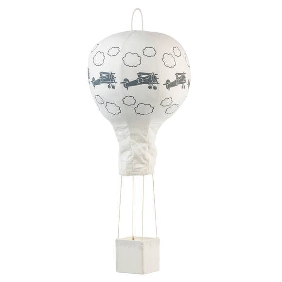 Lil Pyar Hot Air Balloon Mobile - Gray Airplanes