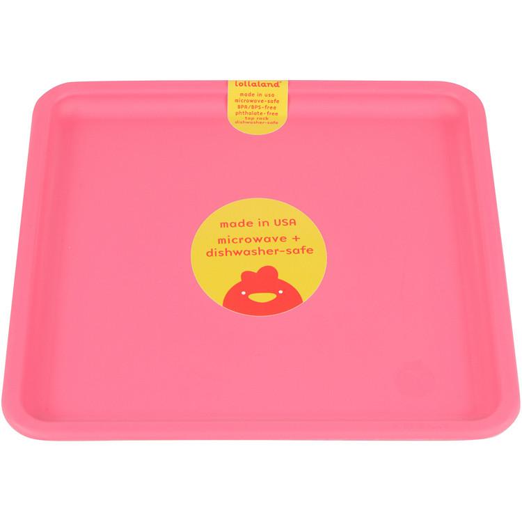 Lollaland Mealtime Set Plate, Posh Pink