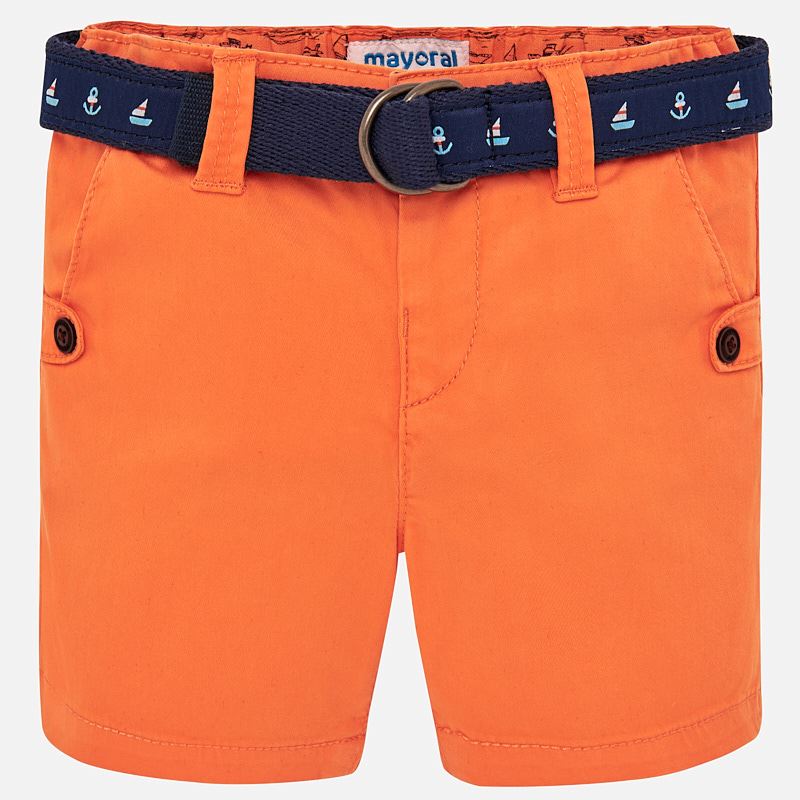 Bermuda Shorts w/ Belt - Passion Fruit