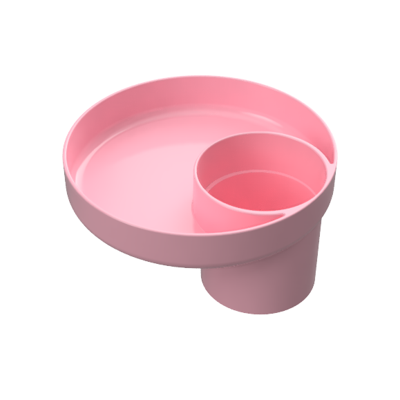 My Travel Tray Universal Child Cup and Food Tray - Pink