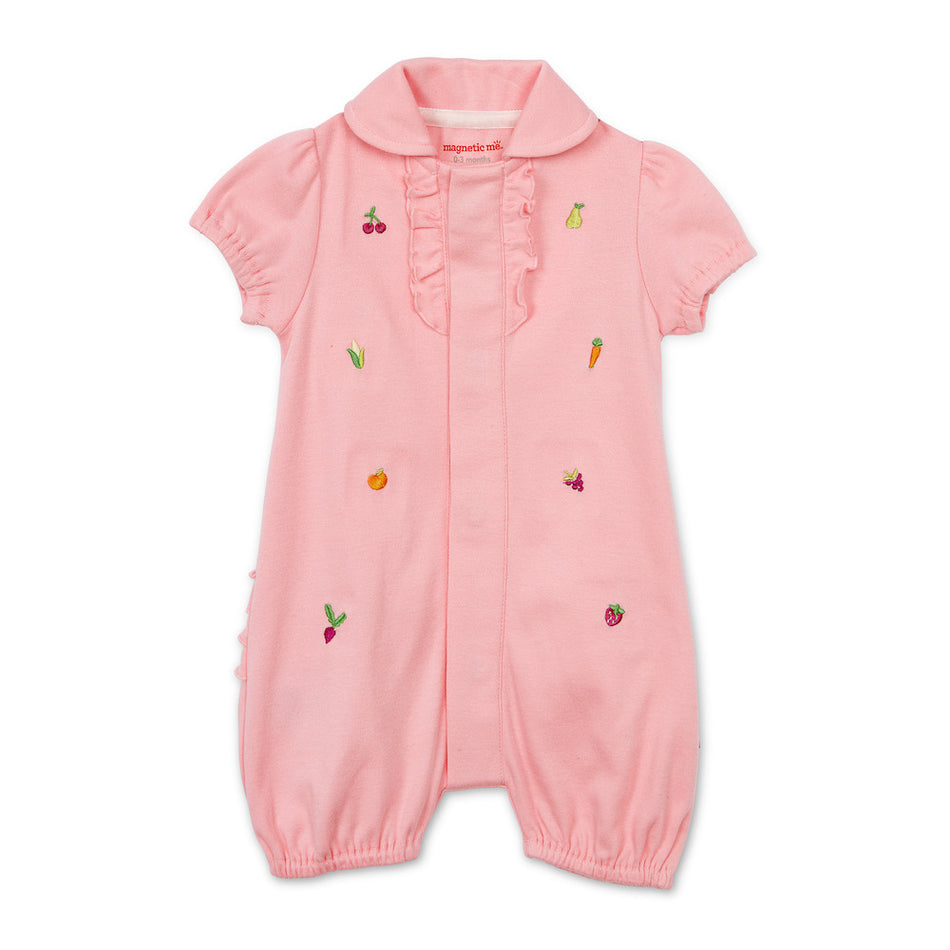 Magnetic Me Perfect Puns Polo Magnetic Romper -  6-9 Months
