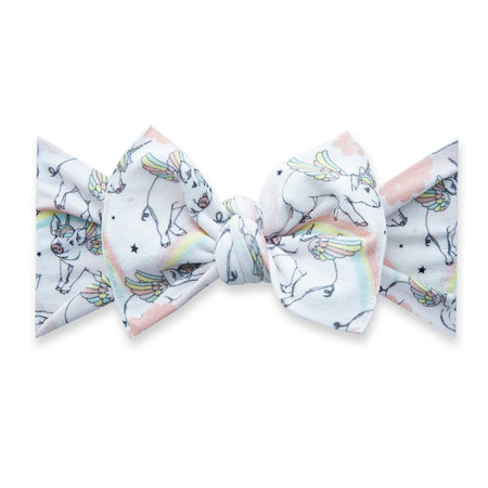 Baby Bling Bows Printed Knot Pigasus