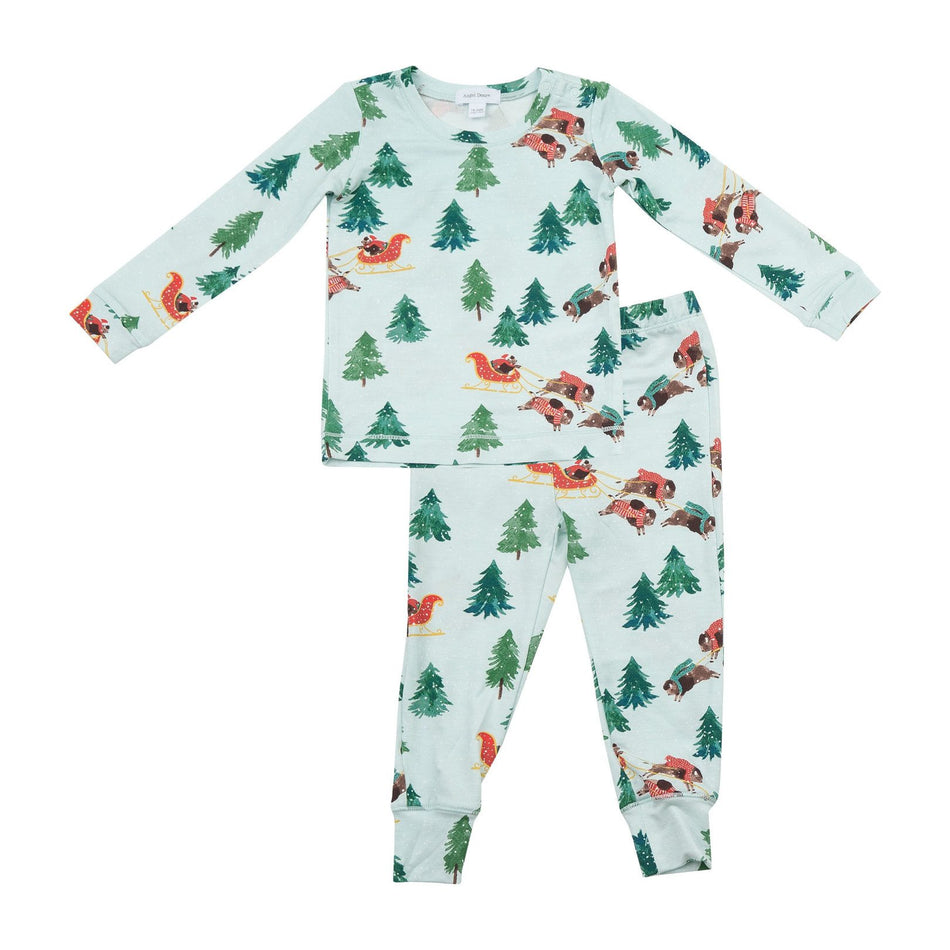 Angel Dear Winter Bison Lounge Set - 12-18 Months