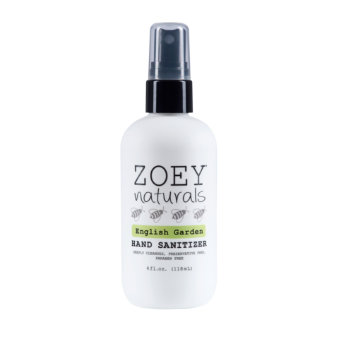 Zoey Naturals Hand Sanitizer - English Garden