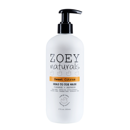 Zoey Naturals Sweet Citrus Head To Toe Wash
