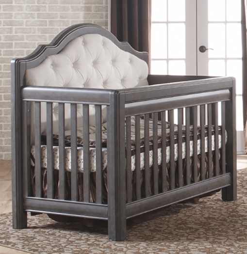 upholstered baby crib